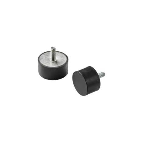 M10 Silent Bloc (4pcs) – 40x30 M10 Mâle/Plat Vibration Isolator – Heavy Duty Dual-Action Support – Plot Antivibratoire for Air Compressors, HVAC & Generators (1/4)