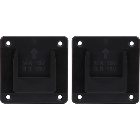 [JAMAIS UTILISÉ]Lot de 2 supports muraux de rangement pour outils électriques Makita 18V, noir (1/5)