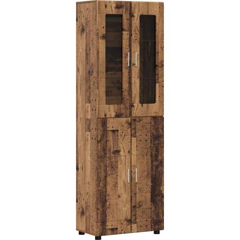 Credenza con lo scaffale FLORIN Legno vecchio 60 x 35 x 182 cm vidaXL