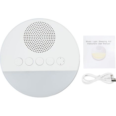 Machine à bruit blanc 20 mélodies USB rechargeable veilleuse sommeil bébé (1/5)