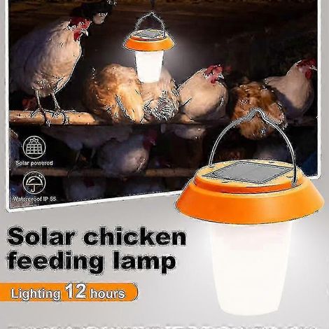 Lampe solaire LED ultra-lumineuse pour poulailler, idéale pour les élevages avicoles (ZD OP) (1/4)