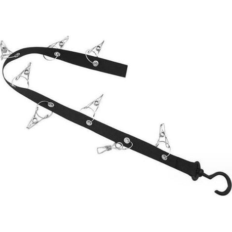 Porte-Chapeaux - Support Mural En Acier Inoxydable 68 x 3,7 cm - Pour Porte Ou Mur - 1 Pièce (1/5)