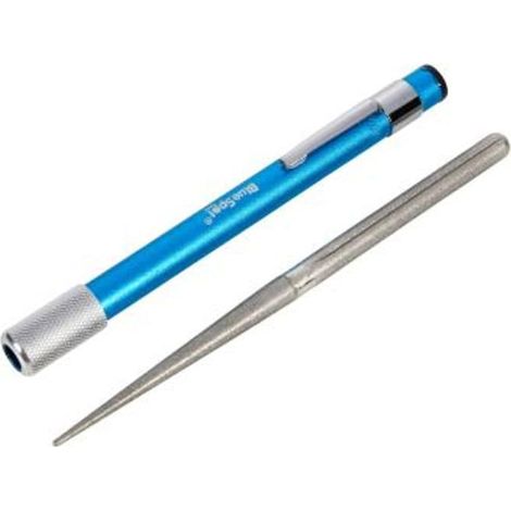 Bluespot Mini Round Double Ended Diamond Coated Sharpener File Tool (1/2)