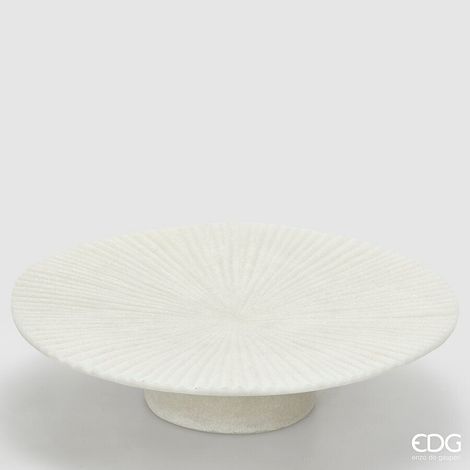 EDG Enzo De Gasperi Alzata Decorativa Serenity H 11 Cm D 42 Cm Ivory