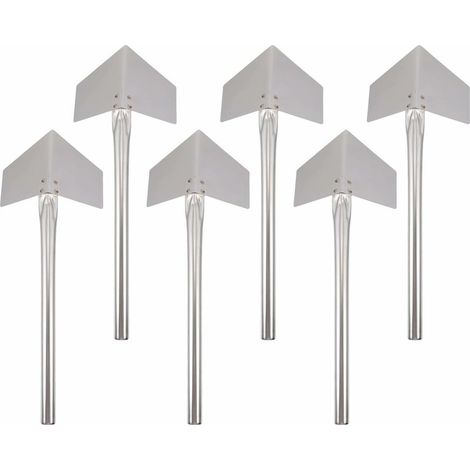DEESSE SHOP - 6 Pièces Outil d'Angle en Béton pour Panneau de Gypse avec Truelle à Grattoir en Acier Inoxydable pour Outils de Plâtrage de Finition d'Angle Extérieur 24.5X9cm (1/5)