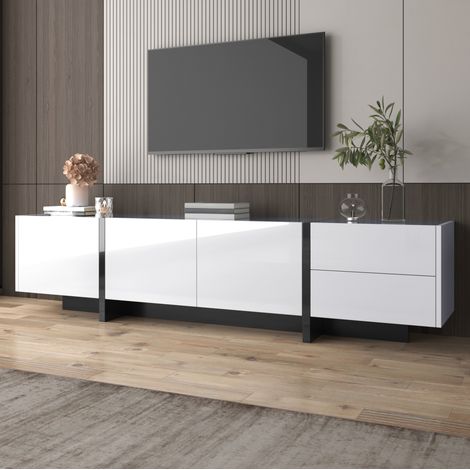 TV Möbel Sideboard Aufbewahrung 190 cm Hochglanz OKMYHOME (1/5)