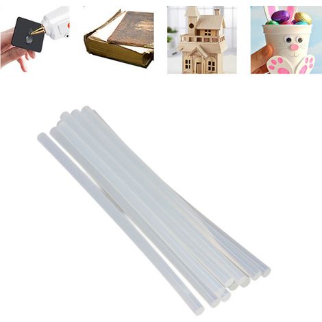 Beyamis Kit de 34 bâtons de colle thermofusible haute viscosité EVA transparents 11 x 300 mm pour jouets (1/5)