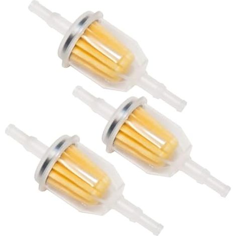 Compatible avec le filtre à carburant en ligne AM116304 pour Briggs et Stratton John Deere 1/4" x 5/16", convient pour Kohler 25 050 22-S GY20709 (lot de 3) (1/4)