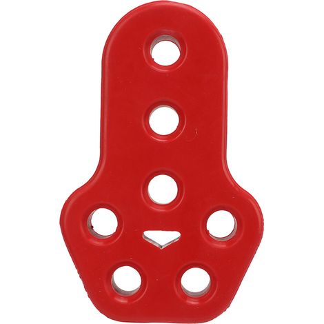 Auspuffrohrhalterung, Schalldämpferhalterung, Gummiisolierungshalterung, universell, 7 Löcher, 12 mm, rot (1/5)
