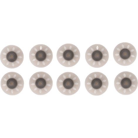 10 pièces Dômes d'Amplificateur Sonore Noir Ouvert Petit pour Phonak 6mm, Accessoires d'Aides Auditives (1/5)