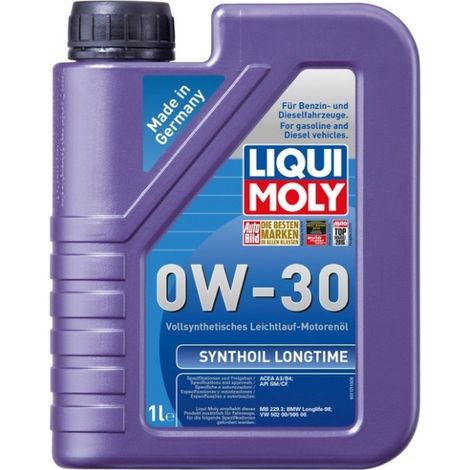 Huile LIQUI MOLY 0W30 1L SYNTHOIL LONGTIME SM/CF / A3/B4 / 229,3 / 505,00