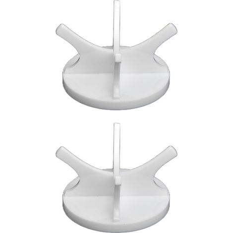 supports à balles de golf, grande stabilité, robustesse, présentoir simple pour balles de baseball, blanc, 2 pièces (1/5)
