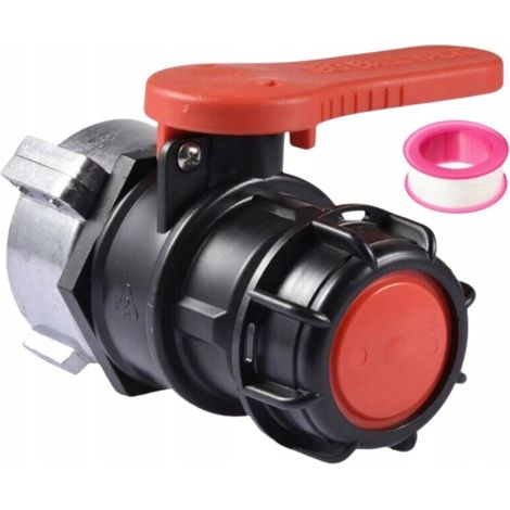 Adaptador universal para válvula de bola para válvula de barril IBC de 75 mm DN50 (1/5)