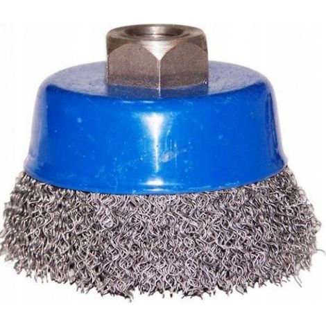 Brosse métallique à godet 80 mm, M14 (1/2)