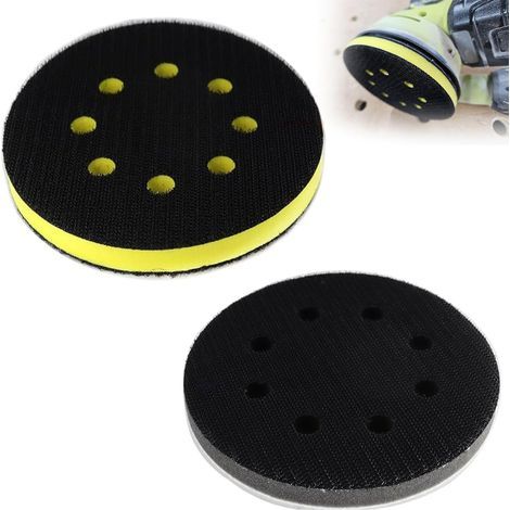 Stück 125 mm 8-Loch-Schwamm-Zwischenlage für Schleifscheiben, 125 mm Schleifscheiben-Pad, Pad, Pad, Schleifscheiben-Pad, Schwamm-Zwischenlage, Exzenterschleifer-Zwischenlage (1/5)