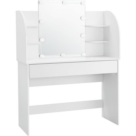 Tavolo da Toeletta Köla con LED - Bianco [en.casa]