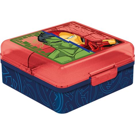 Sandwich Box Avengers per bimbi in plastica