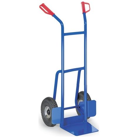 Bako Logistiksysteme Stahlrohr Stapelkarre 200kg Traglast Rollenlager Luft 250x85mm (1/2)