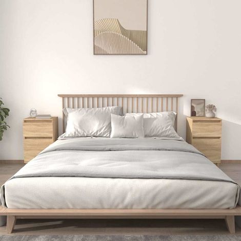 vidaXL Bedside Cabinets 2 pcs Sonoma Oak 40x35x70 cm (1/5)