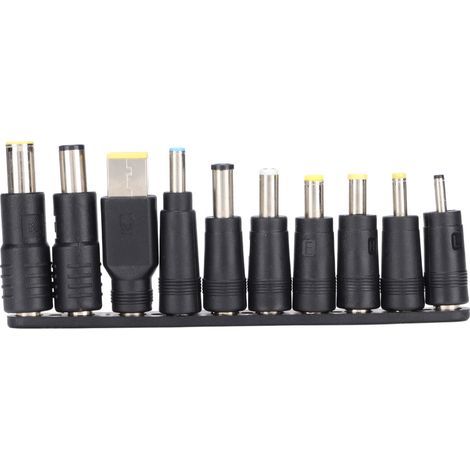 10 Stück DC-Netzstecker 5,5 x 2,1 mm, kompaktes, tragbares ABS-Gehäuse, hohe Kompatibilität mit AC-Adaptern