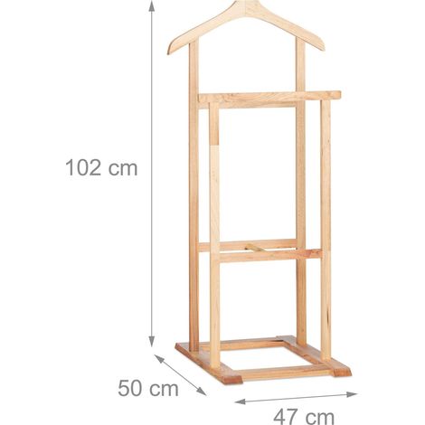 Perchero valet 102 cm soporte de madera 130002918 (1/4)