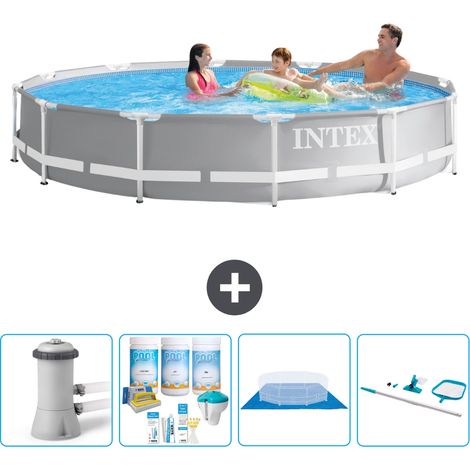 Prism Frame Pool Rund - 366x76 cm - 5-teilig S21067 (1/4)