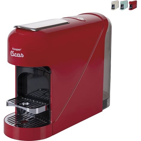Macchina caffè espresso a capsule, rosso, 1400 W, Cicas Kooper (1/5)