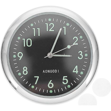 Horloge décorative autocollante pour voiture, horloge en métal, horloge numérique pour voiture, décoration (1/2)