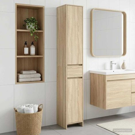 Mueble de Cuarto de Baño Roble  30 x 33 x 190 cm