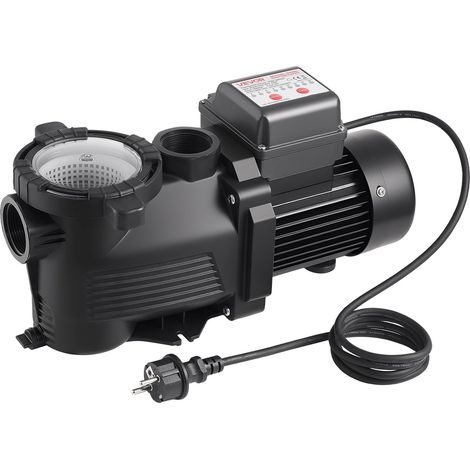 Pompe Piscine 550 W Pompe Filtration Piscine 14000 L/h pour Piscines Hors Sol Enterrées, Spa, Vitesse Unique, avec Panier Filtre, Minuterie, 3450 tr/min, Hauteur Refoulement 12 m, 220-240 V CA (1/5)