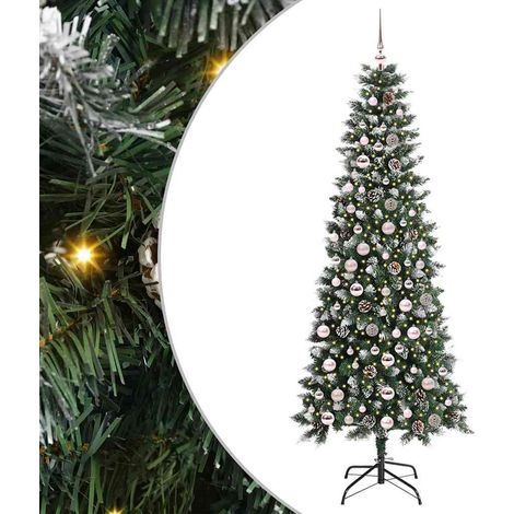 Sapin de Noël Arbre de Noël artificiel Vert 210 cm PVC, plastique et acier (1/5)