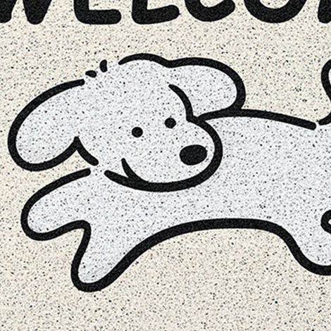 Tapis de porte d'entrée et de salon avec motif de chiot de dessin animé, anti-poussière, antidérapant, résistant aux taches, tapis à boucles, 4060cm. (1/5)