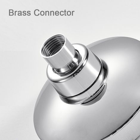 Kleiner, um 360 Grad drehbarer Duschkopf, Regendusche aus ABS-Kunststoff, Chrom-Finish, wassersparend, Badezimmer (1/4)
