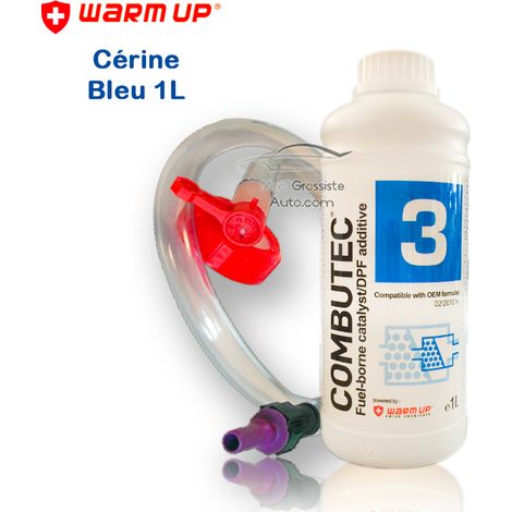 Cérine Additif FAP Bleu kit de remplissage Warm Up Combutec 3 1 Litres