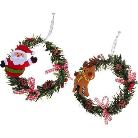 Dekorative Weihnachtsgirlande, Kranz, 4-teilig, künstliche Girlande (1/5)