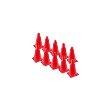 10 Stück 18 cm Verkehrskegel, Fußballtrainingskegel, Sportmarkierungskegel, Verkehrskegel, Trainingszubehör für drinnen und draußen (1/5)