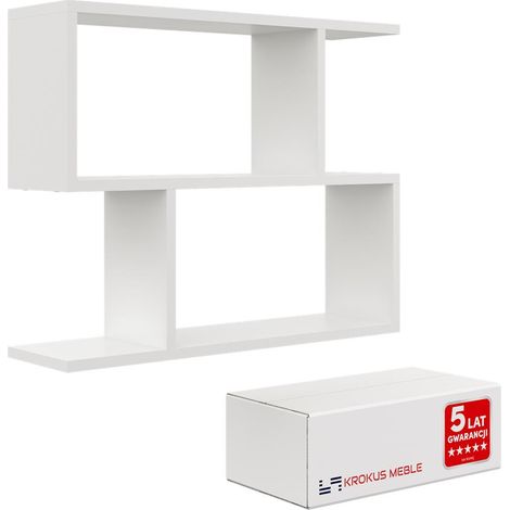 Estantería colgante de pared - N.º 24 blanca (1/4)
