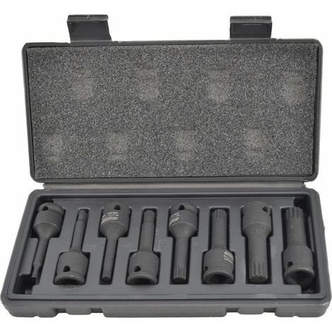Chiavi e bussole awtools spline acciaio cromo molibdeno 8 pz (1/3)