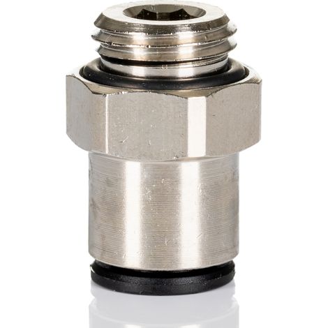 Raccord instantané piquage droit. laiton nickelé. diamètre 8 mm. mâle 1-4 filetage BSPP cylindrique - PARKER HANNIFIN FRANCE SAS (1/3)