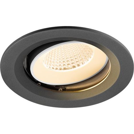 Encastré downlight NUMINOS® MOVE M 2700 K 40° IP20 rond noir / blanc - SLV - 1009653