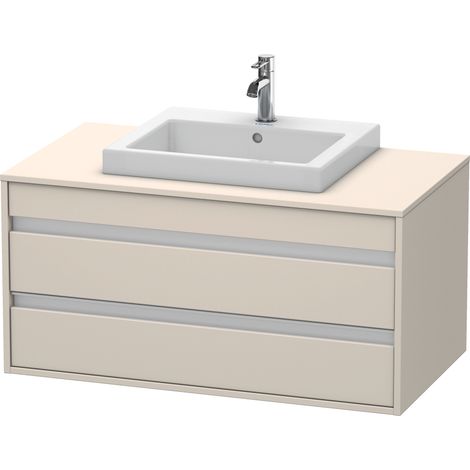 Lavabo consola Duravit Ketho, suspendido, 1000x496x550 mm, 2