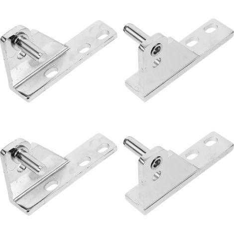 Charnières acier inoxydable pour portes de réfrigérateur, set de 4, charge lourde, installation aisée, adaptées aux armoires frigorifiques et vitrines, usage professionnel et (1/5)