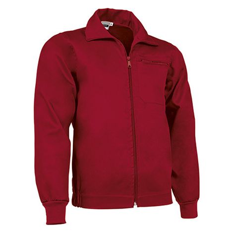 Chaqueta laboral de cuello alto Galen M Rojo loto