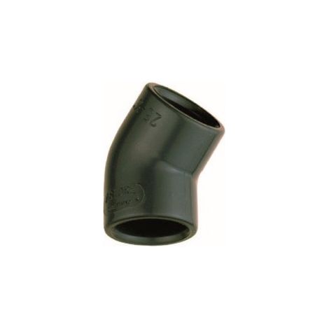 Coude PVC pression 45° femelle Ø 50 mm - Fitt (1/3)