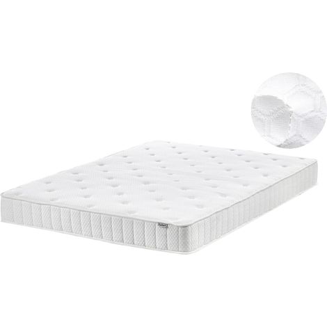 Materasso a 2 Lati Bilanciati double face Medio/Rigido in Tessuto Bianco 140 x 200 cm Duo (1/5)