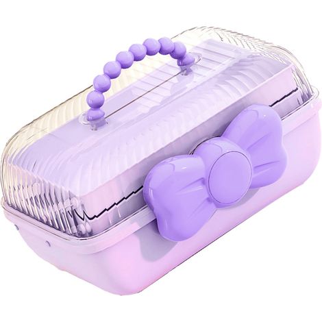 Neue, hochwertige Guka Aufbewahrungsbox für Aufkleber, dreistöckige, kreative Aufbewahrungsbox mit großem Fassungsvermögen für Kinderspielzeug, in Lila. (1/5)