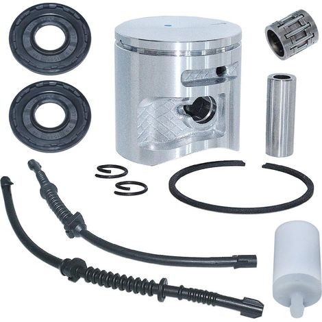 Kit de piston 44 mm avec joint d'huile, roulement, filtre à carburant, ligne de retour pour Husqvarna 450 450E tronçonneuse Remplace 544088903 544128601 (1/5)