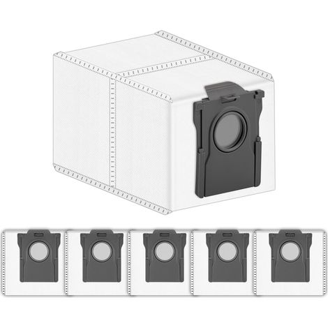6 Pièce X40 Ultra Sacs à Poussière De Remplacement Pour L'aspirateur Robot Dreame X40 Pro/ X40 Ultra/ X50 Ultra/Mova E30 Ultra/ X30 Pro Ultra/ X30 Pro Plus/ L10s Pro Ultra/ L10s Ultra Gen 2/ X40 Pro (1/5)