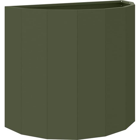 Maison Exclusive - Pflanzkübel Olive Grün 60 x 30 x 50 cm Stahl