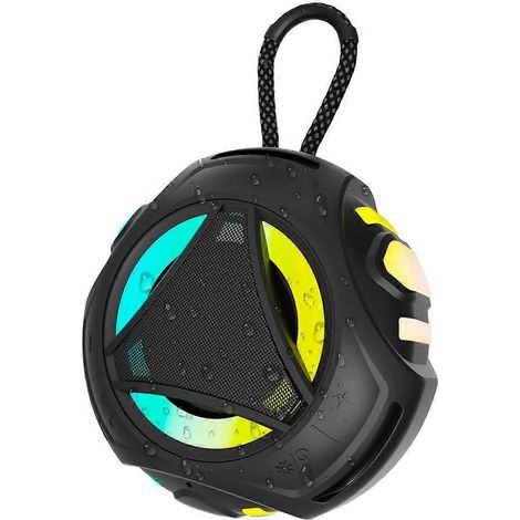 Mini Bluetooth Shower Enceinte avec Lights, IPX7 Étanche, Portable sans Fil Enceinte pour Outdoor Activities, Idea (1/5)
